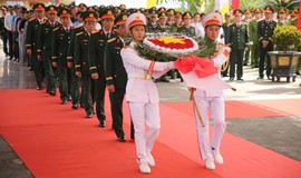 An táng 13 hài cốt liệt sĩ được tìm thấy tại khu vực Câu Nhi, Quảng Trị