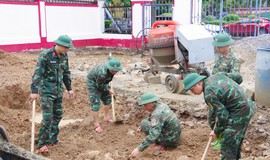 Phát hiện thêm nhiều hài cốt liệt sĩ trong khuôn viên ngân hàng