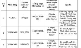 Bộ Y tế thu hồi toàn quốc loạt dung dịch vệ sinh, sữa tắm, dầu gội