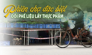 Phiên chợ đặc biệt - Đổi phế liệu lấy thực phẩm