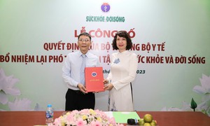 Đồng chí Tô Quang Trung được Bộ Y tế bổ nhiệm lại chức vụ Phó Tổng biên tập Báo Sức khỏe & Đời sống