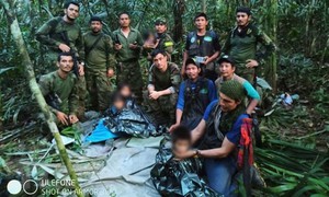 4 trẻ em sống sót sau 40 ngày lạc trong rừng Amazon ở Colombia