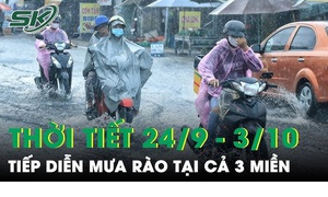 Dự báo thời tiết 10 ngày tới (24/9-3/10): Mưa rào từ Bắc vào Nam, có khả năng xảy ra mưa đá