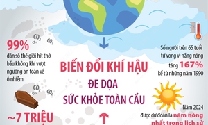 Biến đổi khí hậu đe dọa sức khỏe toàn cầu