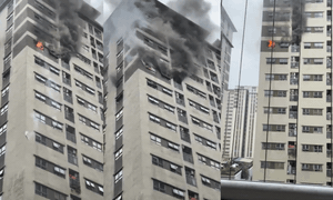 Video cháy lớn tại chung cư cao tầng The Vesta, Hà Đông