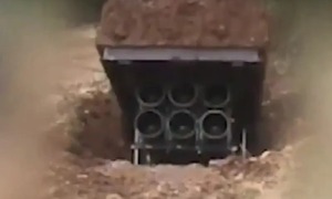 Video Hezbollah ngụy trang bệ phóng MLRS