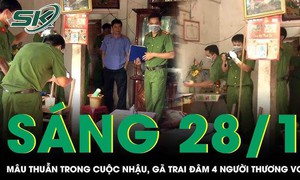 Sáng 28/1: Mâu thuẫn trong lúc nhậu tất niên, gã trai cầm dao đâm 4 người thương vong