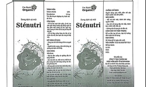 Thu hồi số công bố dung dịch xịt mũi Sténutri