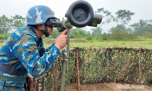 Cận cảnh trận địa pháo diễn tập bắn UAV và thiết bị không người lái