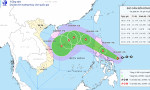 Áp thấp nhiệt đới đã mạnh lên thành bão, tiến vào Biển Đông