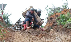 Tai nạn chực chờ trên dốc Min, Đà Lạt