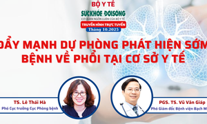 Truyền hình trực tuyến: ‘Đẩy mạnh dự phòng phát hiện sớm bệnh mạn tính về phổi tại cơ sở y tế'