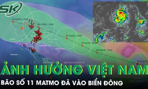 B&#227;o số 11 Matmo đ&#227; v&#224;o Biển Đ&#244;ng, dự b&#225;o hai kịch bản ảnh hưởng đất liền Việt Nam