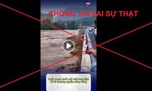 'Trung Quốc xả lũ' là thông tin sai sự thật