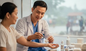 Vi&#234;m m&#244; tế b&#224;o: bệnh da nguy hiểm ở những v&#249;ng ngập lụt