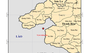 Lại động đất mạnh 3.9 độ gần biên giới Việt Nam - Lào
