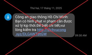 Sự thật sau tin nhắn thông báo 'phạt nguội' kèm đường link lạ