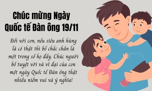 Lời chúc ngày Quốc tế Đàn ông 19/11 kính tặng bố ý nghĩa nhất