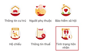 Cách tích hợp tình trạng hôn nhân trên VNeID