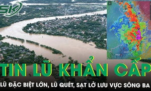 Cảnh b&#225;o rủi ro thi&#234;n tai cấp 4 do lũ đặc biệt lớn v&#224; sạt lở lưu vực s&#244;ng Ba