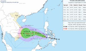 Áp thấp nhiệt đới đã mạnh lên thành bão, giật cấp 13 trên Biển Đông