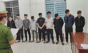 Tạm giam 9 thanh thiếu niên gây rối trật tự công cộng từ mâu thuẫn trên mạng xã hội
