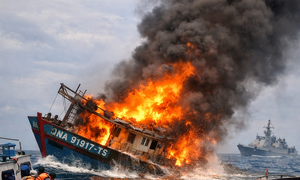 Cháy tàu cá giữa biển, cứu sống toàn bộ ngư dân