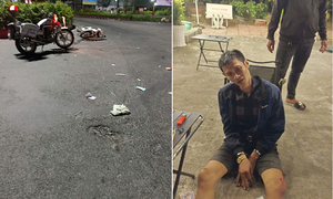 Bất ngờ bị kiểm tra, kẻ trộm nhảy sang xe đồng bọn vẫn không thoát