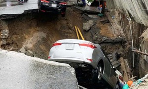 Đà Nẵng chỉ đạo khẩn vụ bất ngờ xuất hiện hố tử thần 'nuốt' ô tô
