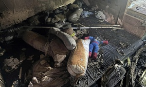 Cận cảnh hiện trường vụ cháy quán bún ốc khiến 6 người thương vong