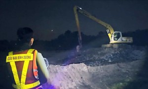 Bình Dương: Tìm thấy thi thể công nhân bị cuốn trôi mất tích sau mưa lớn