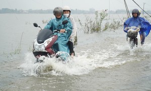 Nhiều khu vực miền Trung mưa lớn
