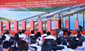 Thủ tướng dự Lễ khởi công dự án cao tốc Ninh Bình - Hải Phòng