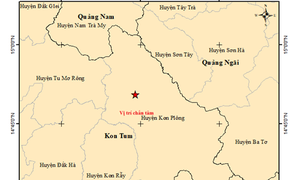 2 trận động đất liên tiếp vừa xảy ra sáng nay ở Kon Tum