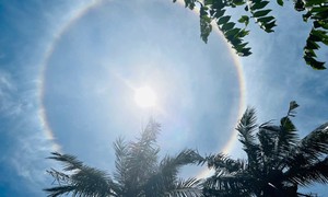 Cơ quan khí tượng lên tiếng giải thích về hiện tượng quầng Mặt trời