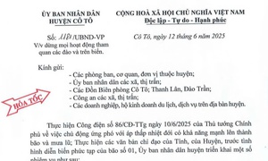 Tin mới về bão số 1: Dừng hoạt động tham quan đảo Cô Tô