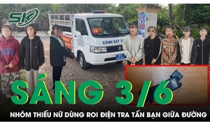 Sáng 3/6: Nhóm thiếu nữ dùng roi điện tấn công bạn giữa đường mặc nạn nhân liên tục xin tha