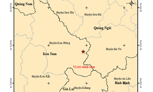 Kon Tum hứng 3 trận động đất liên tiếp trên 3 độ từ chiều đến tối nay