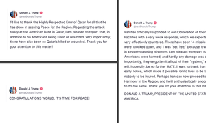 Tổng thống Trump lên tiếng sau khi Iran tấn công các căn cứ Mỹ ở Trung Đông
