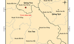 Trong 3 ngày Quảng Nam và Kon Tum hứng liên tiếp 10 trận động đất