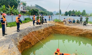 Khả năng có hệ thống sông ngầm hình thành dưới hố tử thần ở Bắc Kạn