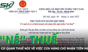 Cơ quan Thuế: Treo biển 'chỉ nhận tiền mặt' không giúp né thuế