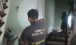 Hà Nội: Cháy nhà dân trong đêm ở phố Thái Hà, 7 người được giải cứu