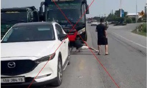 Tạm giữ hình sự chủ nhà xe chèn ép, bò trước đầu xe đối thủ để giành tuyến chở khách
