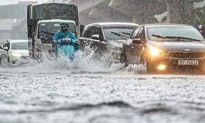Cao điểm mưa lớn ở miền Bắc, lũ trên nhiều sông lên nhanh