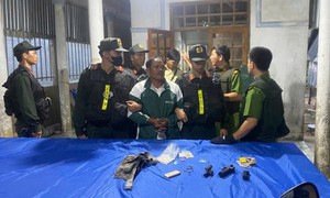 Trung tá công an bị bắn khi ngăn cản một vụ bạo lực gia đình