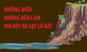 Những điều nên và không nên làm để phòng, tránh sạt lở đất