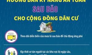 Hướng dẫn kỹ năng an toàn sau bão cho cộng đồng dân cư