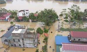 Hà Nội báo động lũ trên sông Tích dâng cao, nhiều khu vực có nguy cơ ngập