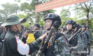 Y tế đồng hành, tiếp sức chiến sĩ đội hình diễu binh